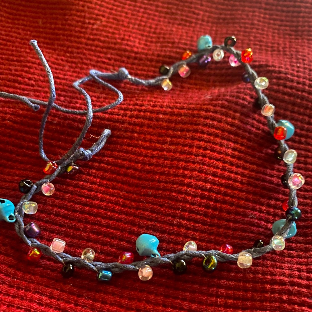 Blue Bell Woven Anklet/Bracelet
